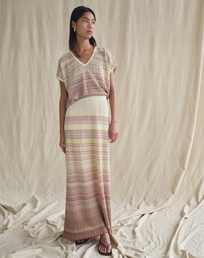 Hopi Zig Zag Knit Nederdel - Mos Mosh